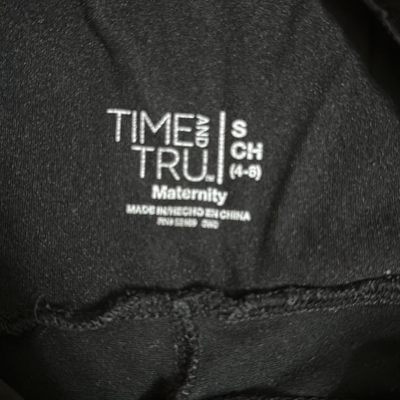 Time and Tru Maternity Leggings in (BLACK SOOT) (S) (4-6) - Picture 8 of 11